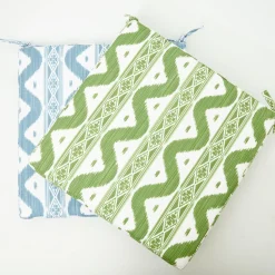 Sale Mrs. Alice Green Ikat Seat Pad Cushion
