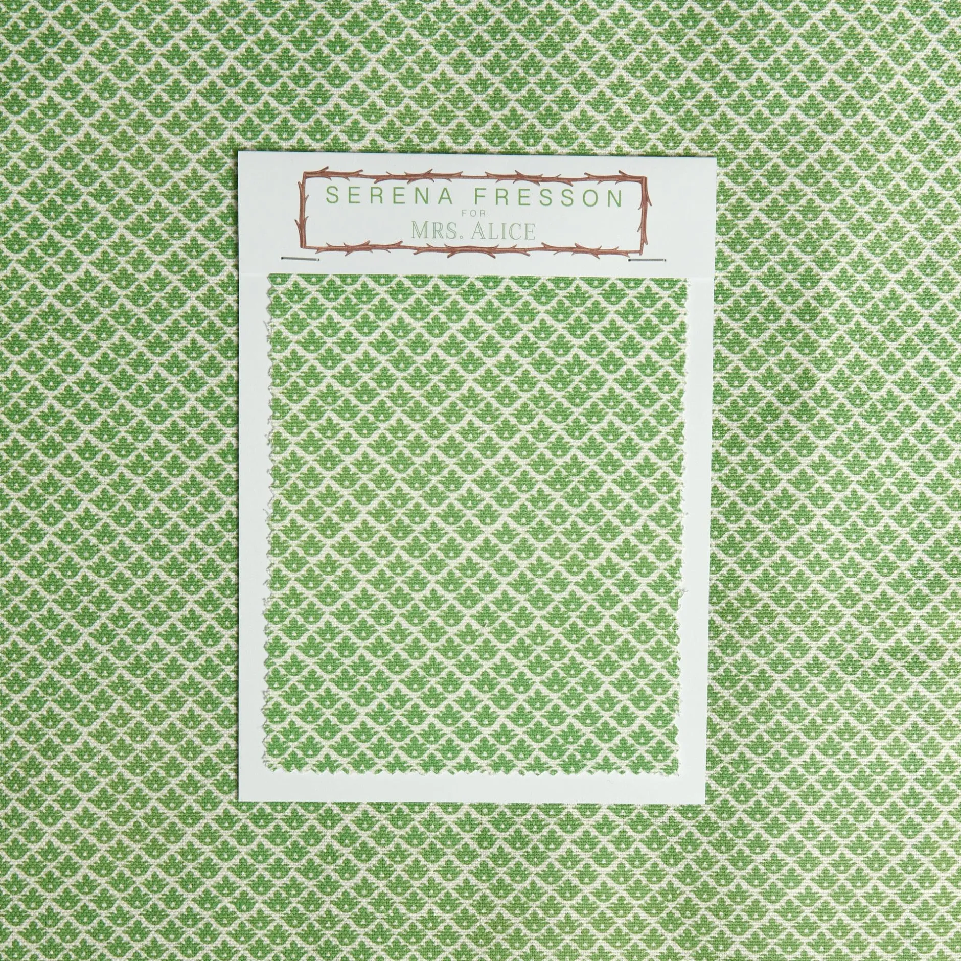 Mrs. Alice Green Lotus Flower Fabric