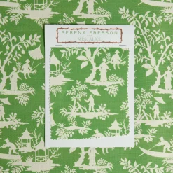 Best Mrs. Alice Green Pagoda Garden Fabric