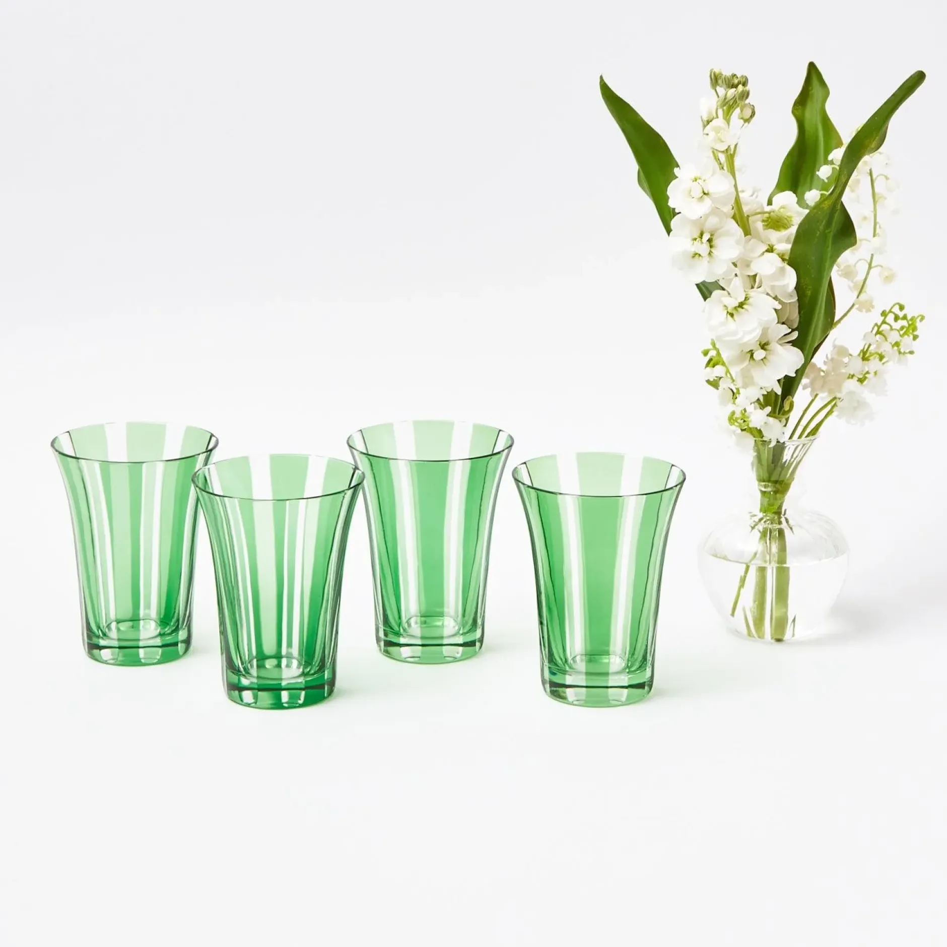 Hot Mrs. Alice Green Positano Glasses (Set Of 4)