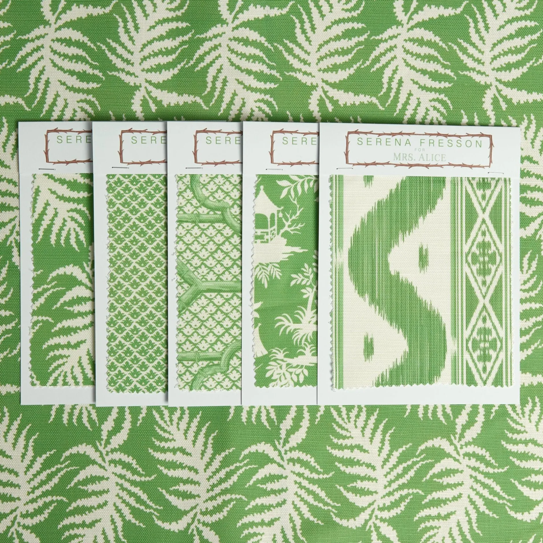Sale Mrs. Alice Green Trailing Ferns Fabric