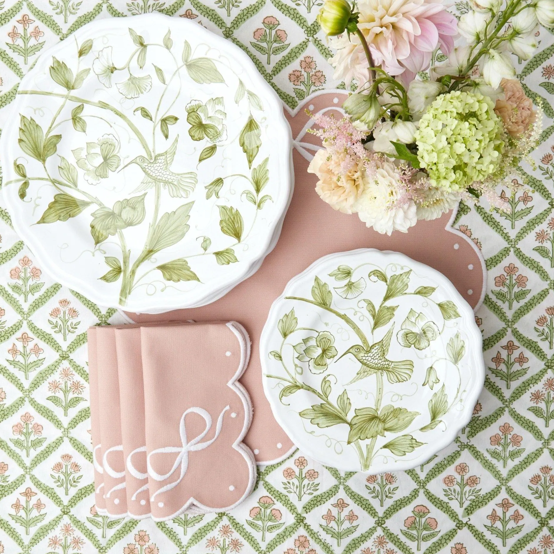 Discount Mrs. Alice Hand Painted Hummingbird Starter Plate