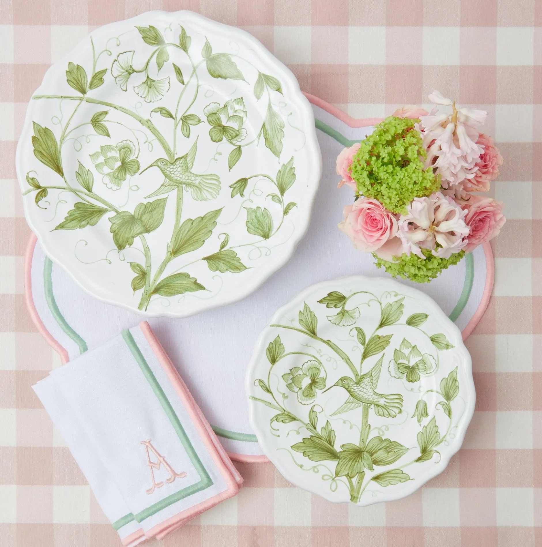 Discount Mrs. Alice Hand Painted Hummingbird Starter Plate