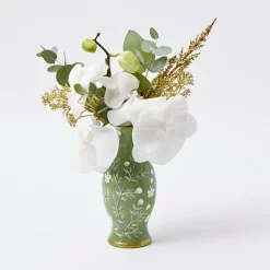 Clearance Mrs. Alice Hand Painted Tole Bud Vases (Set Of 3)