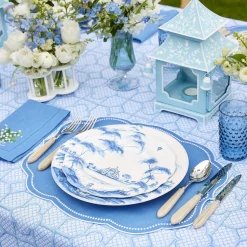 Best Mrs. Alice Hobnail Navy Glasses & Jug Set