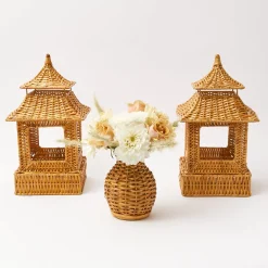 Mrs. Alice Honey Rattan Pagoda Lantern