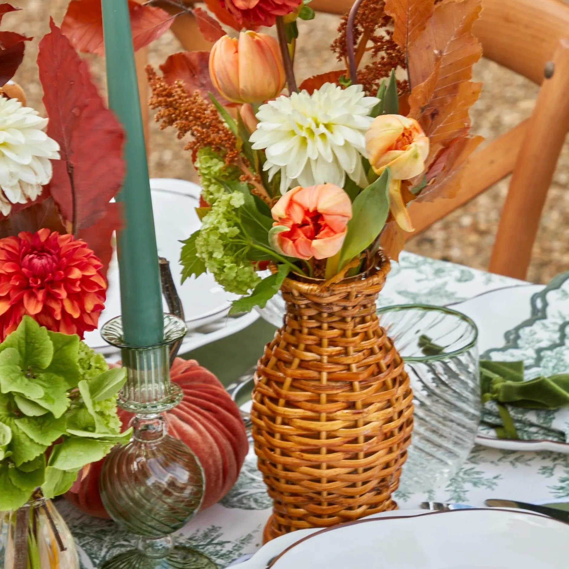 Hot Mrs. Alice Honey Rattan Vase (Set Of 3)