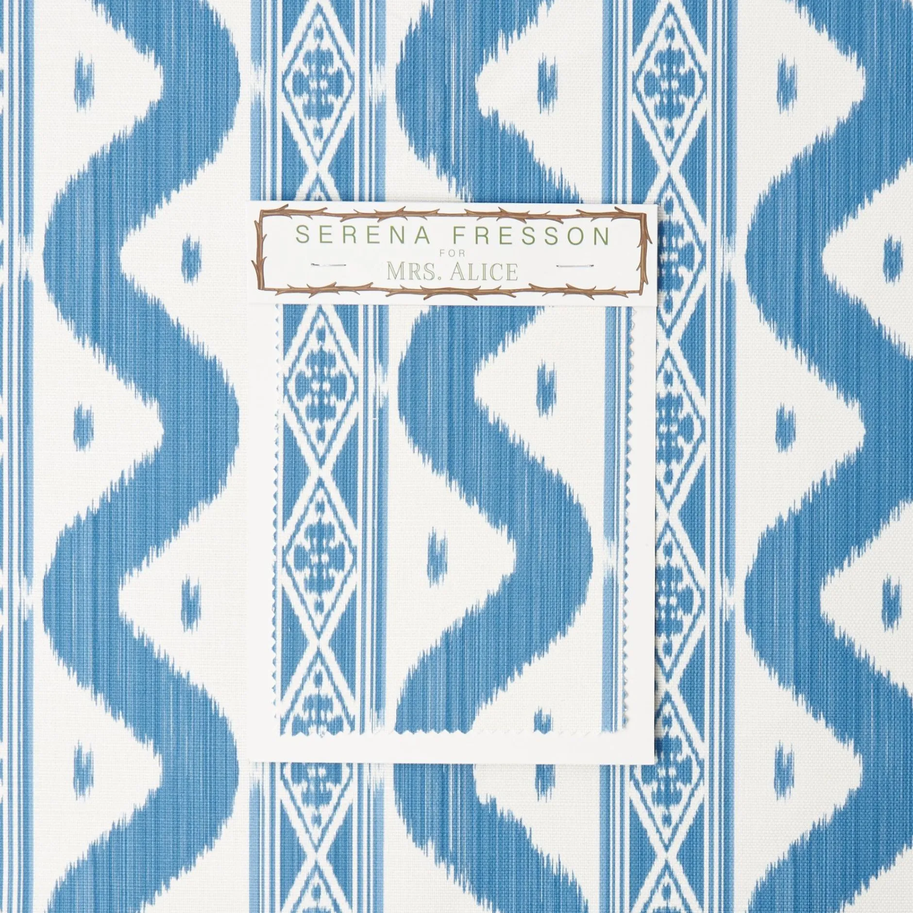 Outlet Mrs. Alice Ikat Stripe Fabric