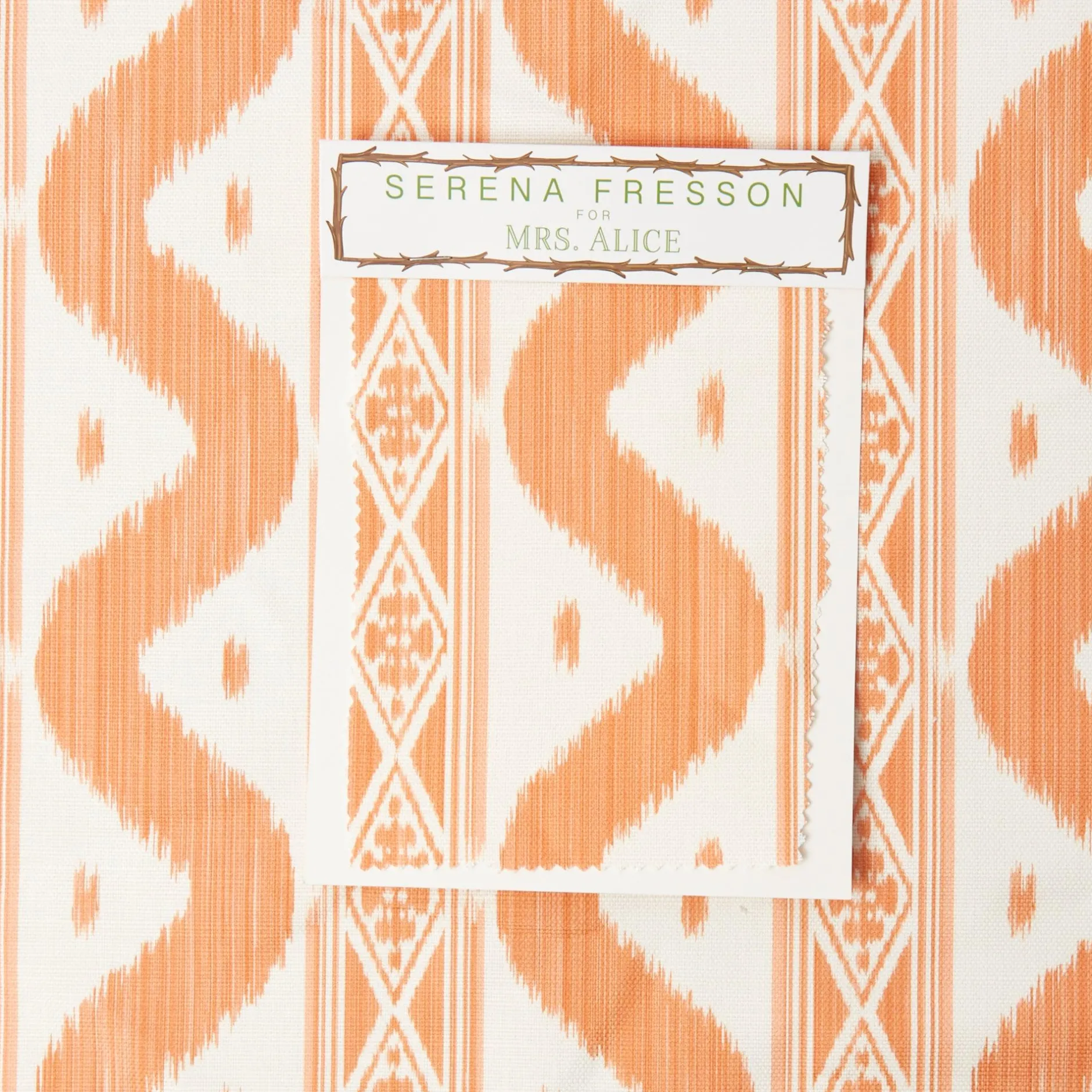 Hot Mrs. Alice Ikat Stripe Fabric