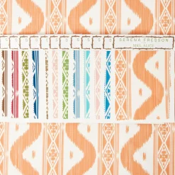 Hot Mrs. Alice Ikat Stripe Fabric