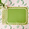 Clearance Mrs. Alice Isla Green & Pink Placemats (Set Of 4)