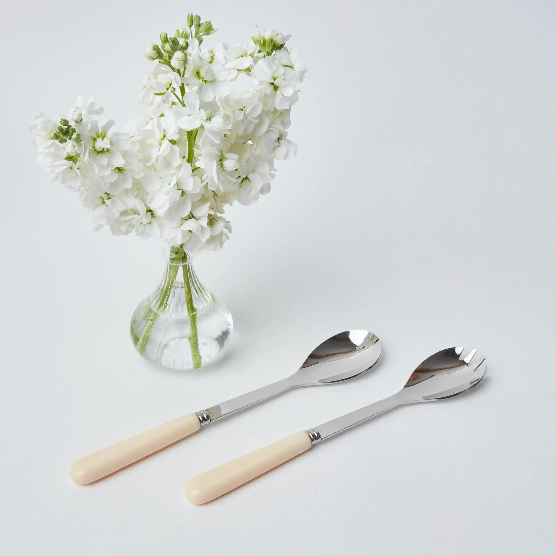Hot Mrs. Alice Ivory Salad Servers