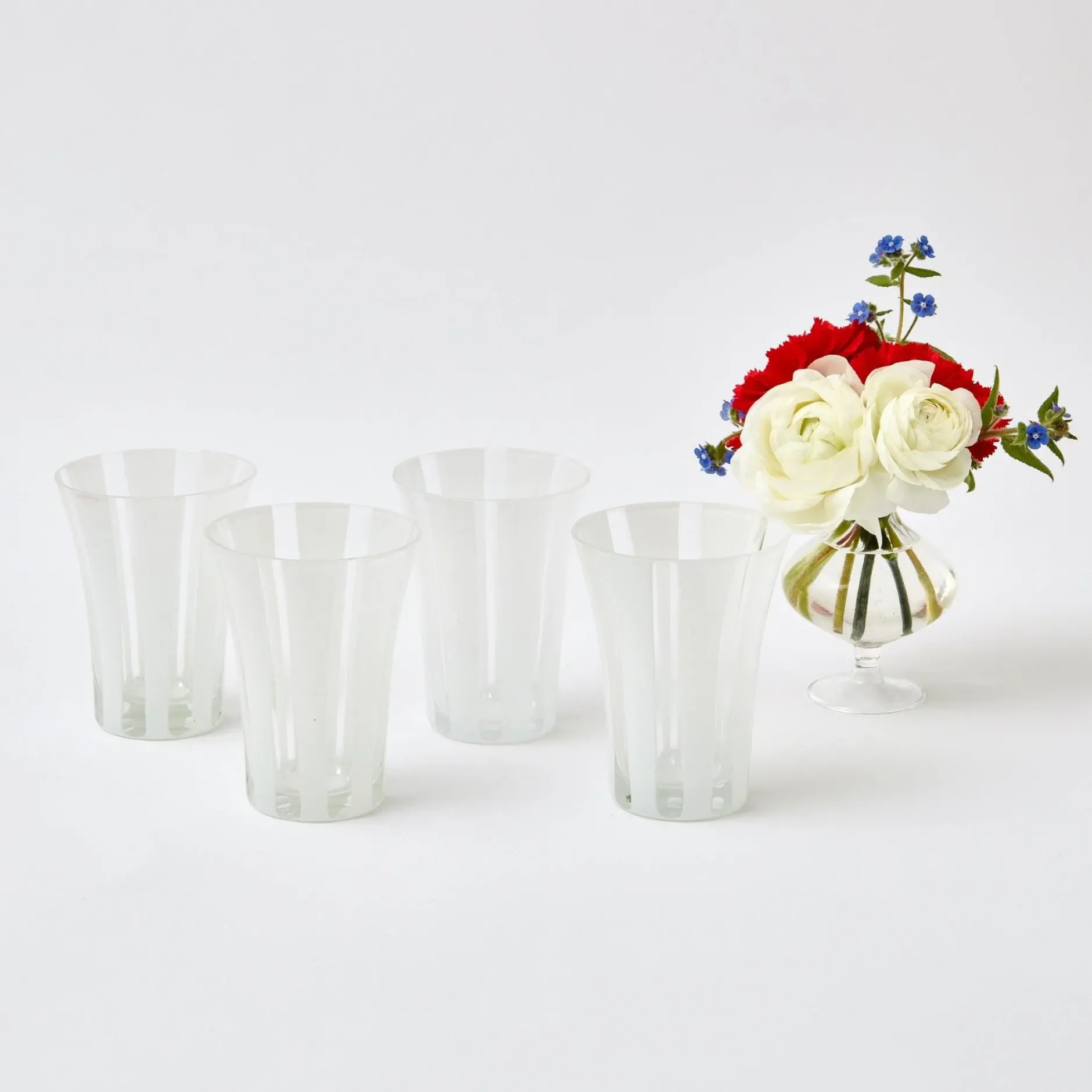 Outlet Mrs. Alice Jubilee Edition Striped Glasses (Set Of 4)