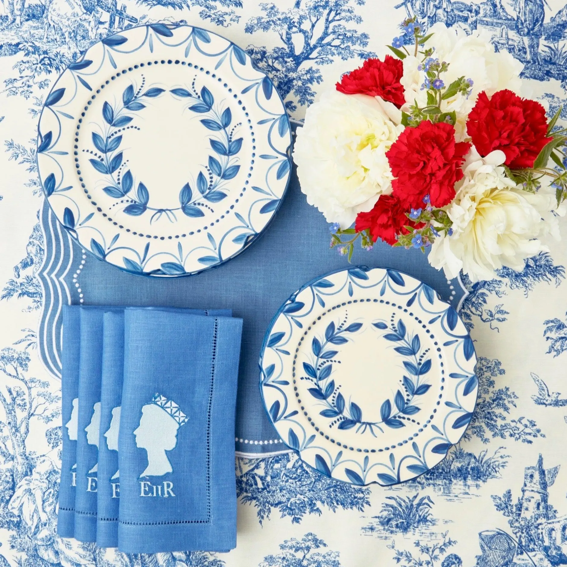 Discount Mrs. Alice Jubilee Linen Napkins (Set Of 4)