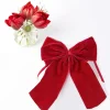 Mrs. Alice Large Ruby Red Velvet Bow