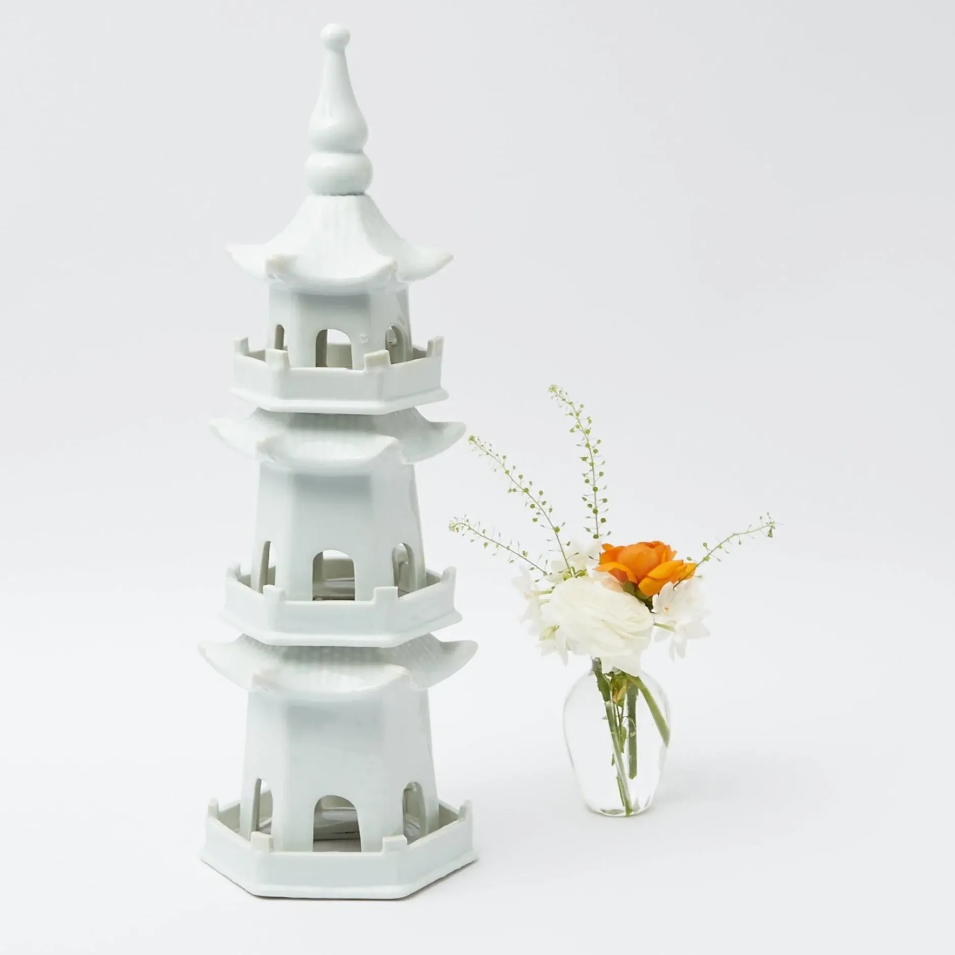 Best Mrs. Alice Large White Porcelain Pagoda