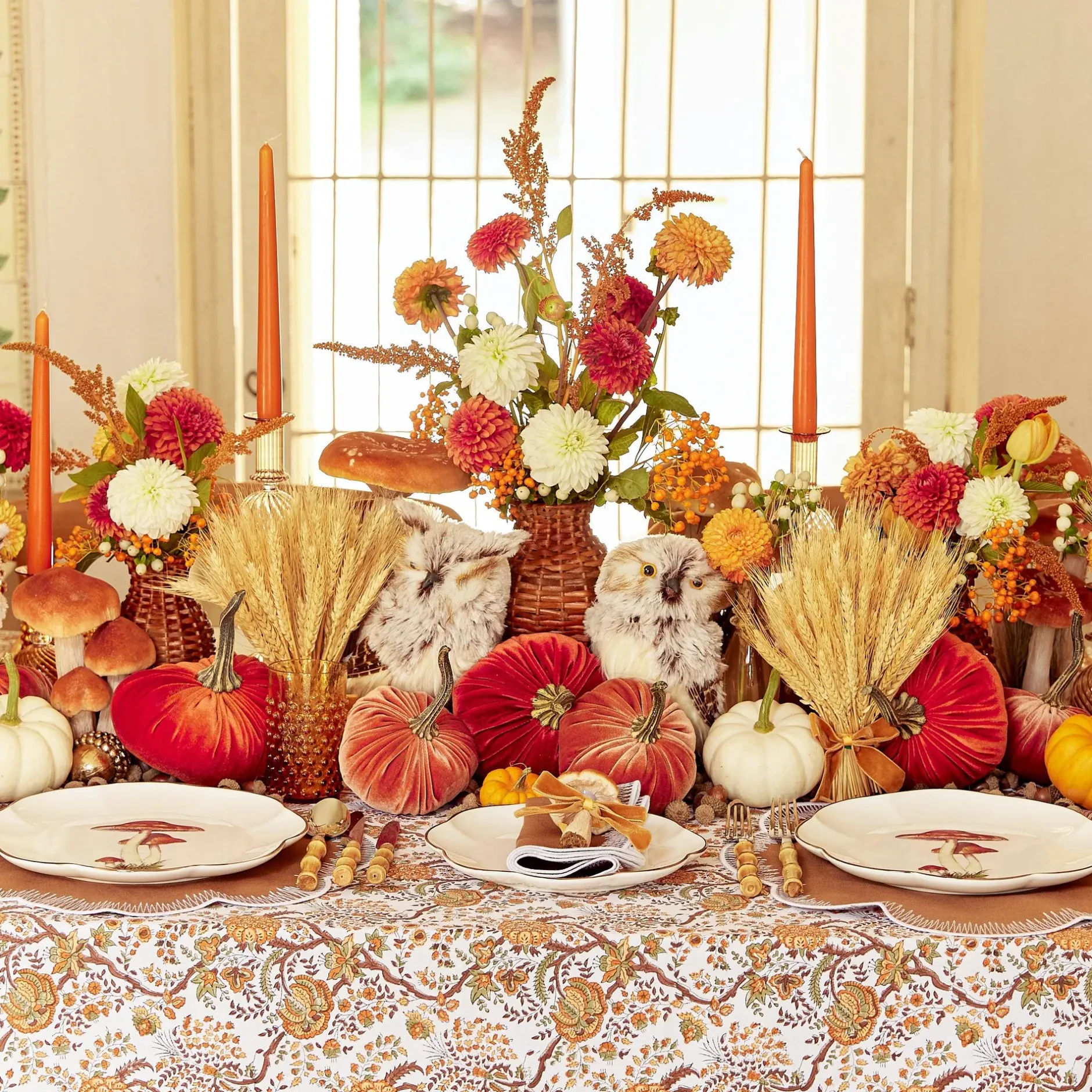 Best Mrs. Alice Leaves Of Autumn Tablecloth