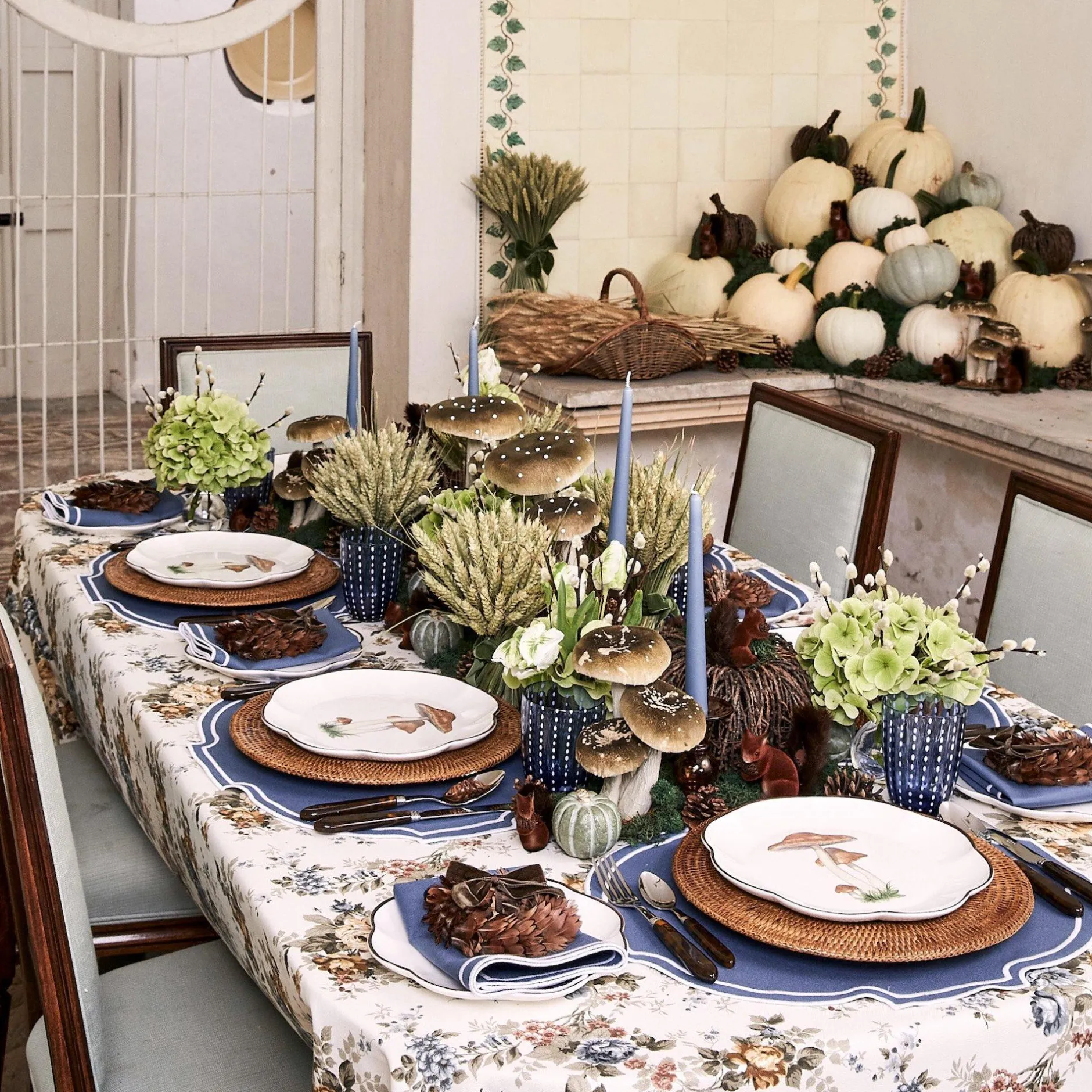 Outlet Mrs. Alice Liberty Blue Napkins (Set Of 4)