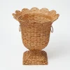 Hot Mrs. Alice Liliana Scalloped Rattan Urn