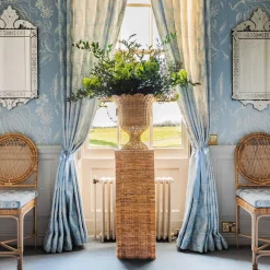 Hot Mrs. Alice Liliana Scalloped Rattan Urn