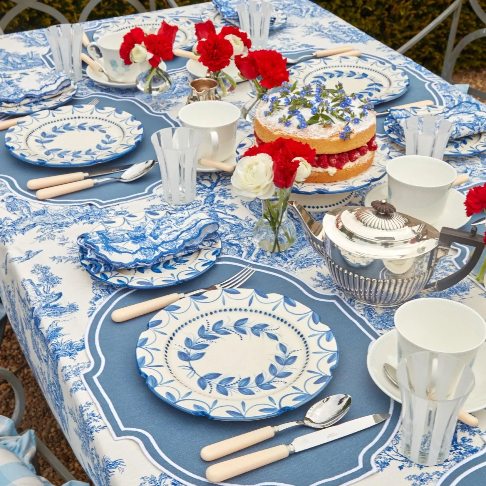 Mrs. Alice Lilibet Toile Tablecloth
