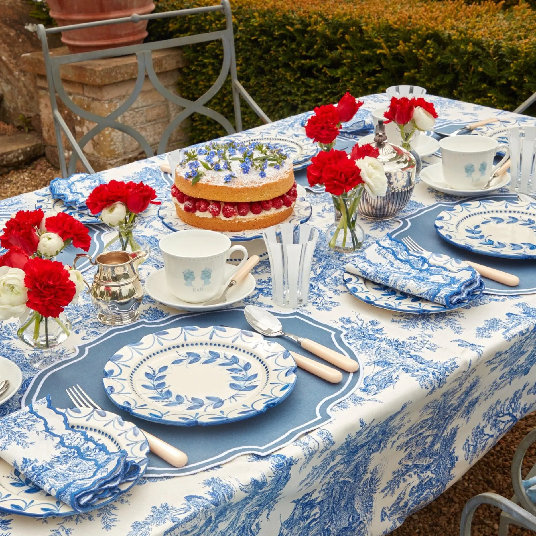Mrs. Alice Lilibet Toile Tablecloth