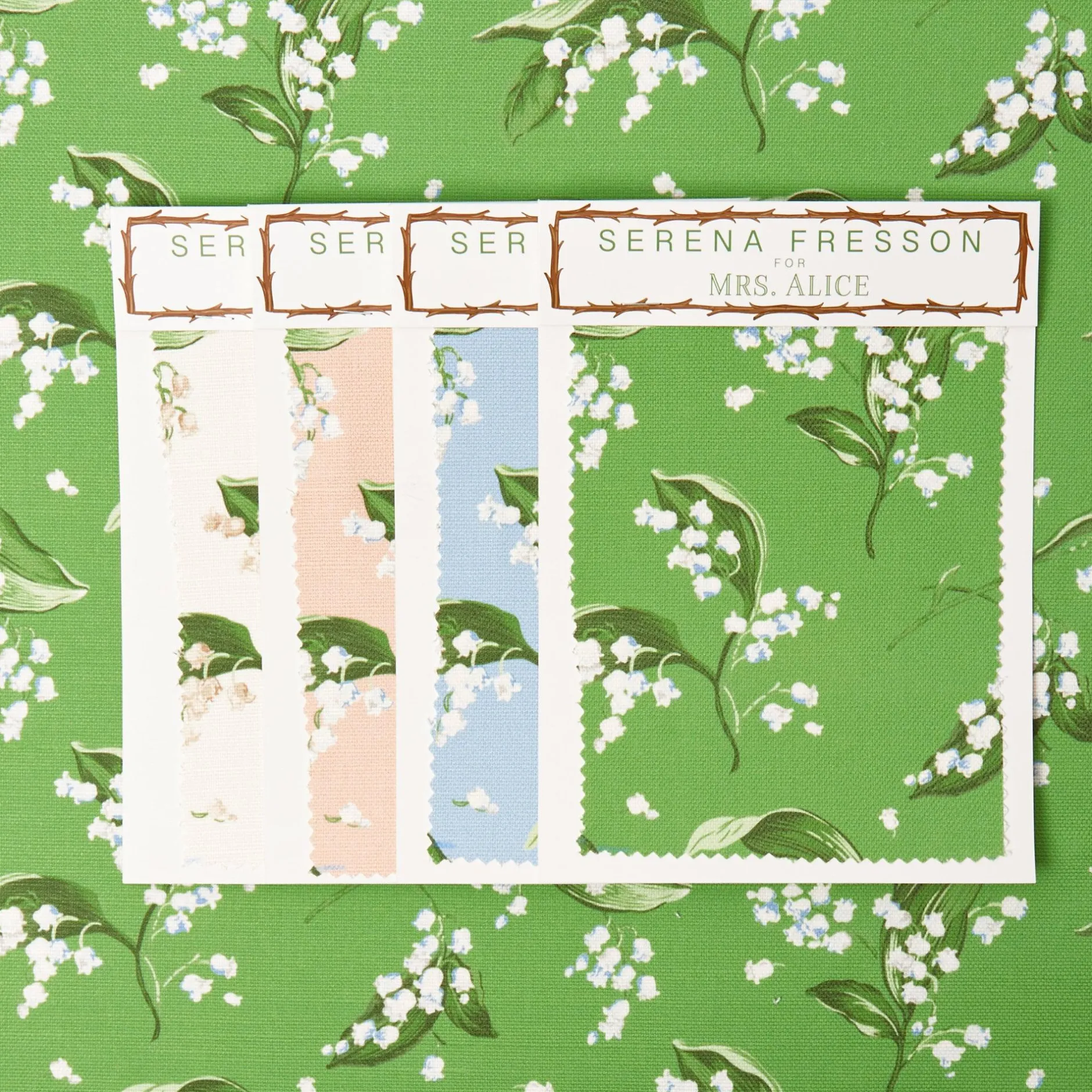 New Mrs. Alice Lily Of The Valley Fabric