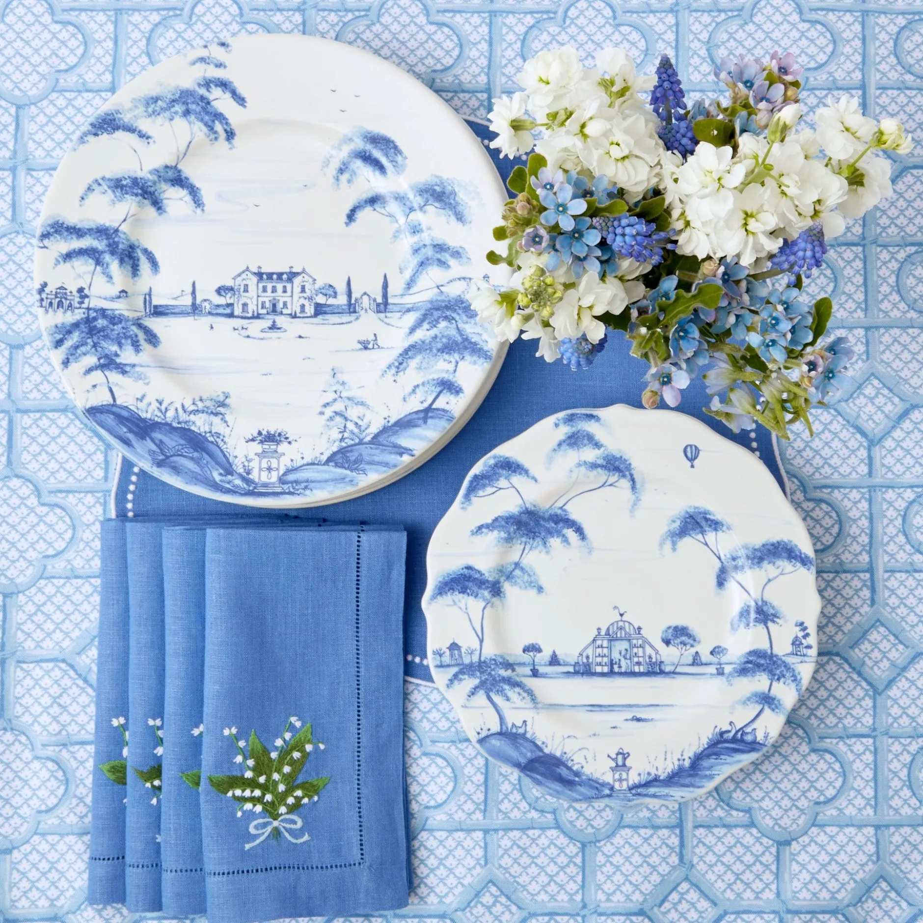 New Mrs. Alice Lily Of The Valley Napkins (Set Of 4)