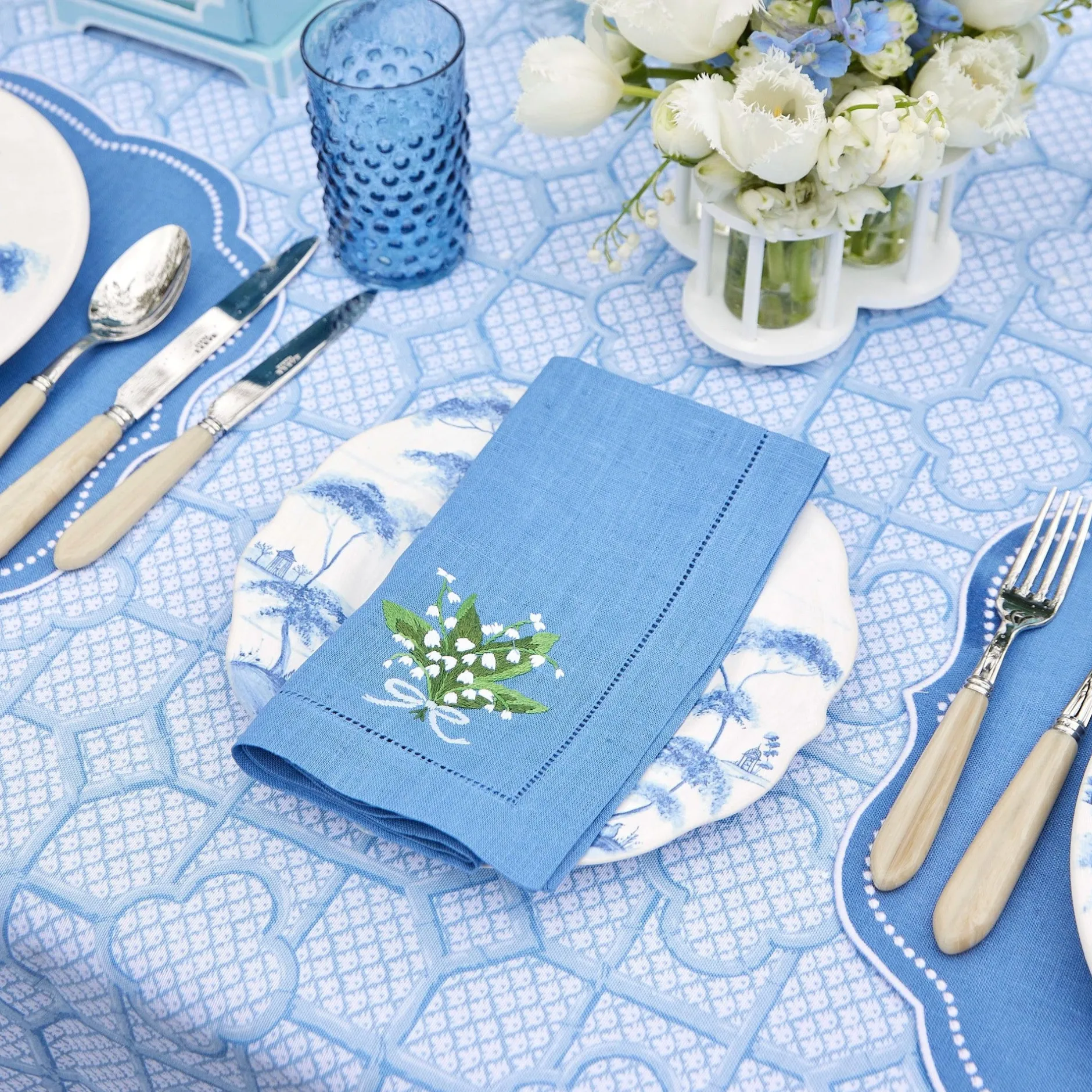 New Mrs. Alice Lily Of The Valley Napkins (Set Of 4)
