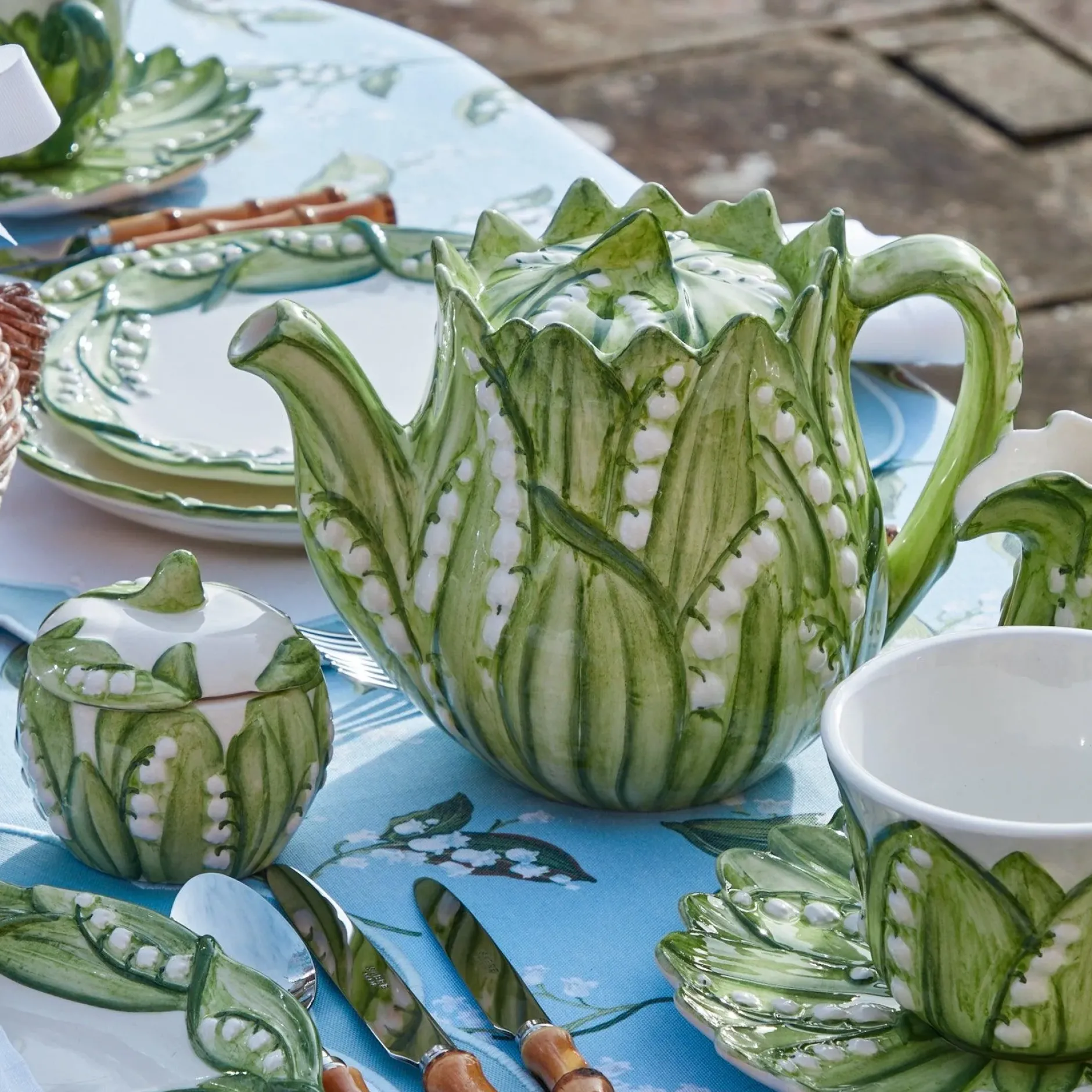 New Mrs. Alice Lily Of The Valley Tea Set