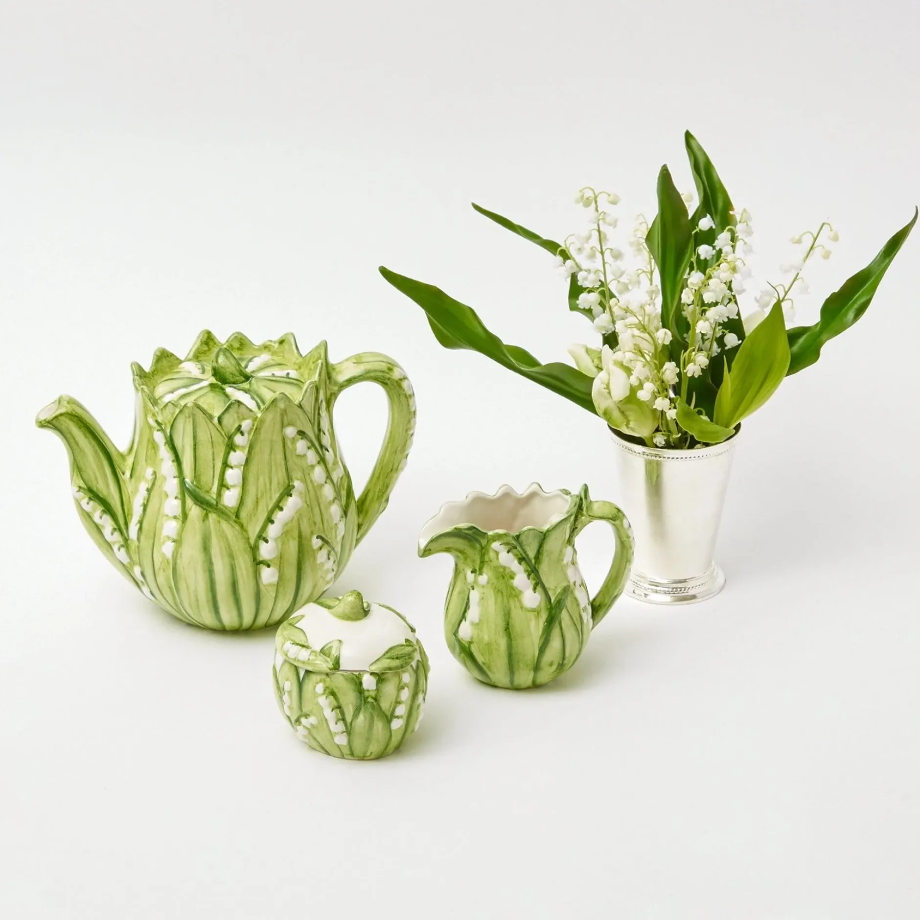New Mrs. Alice Lily Of The Valley Tea Set