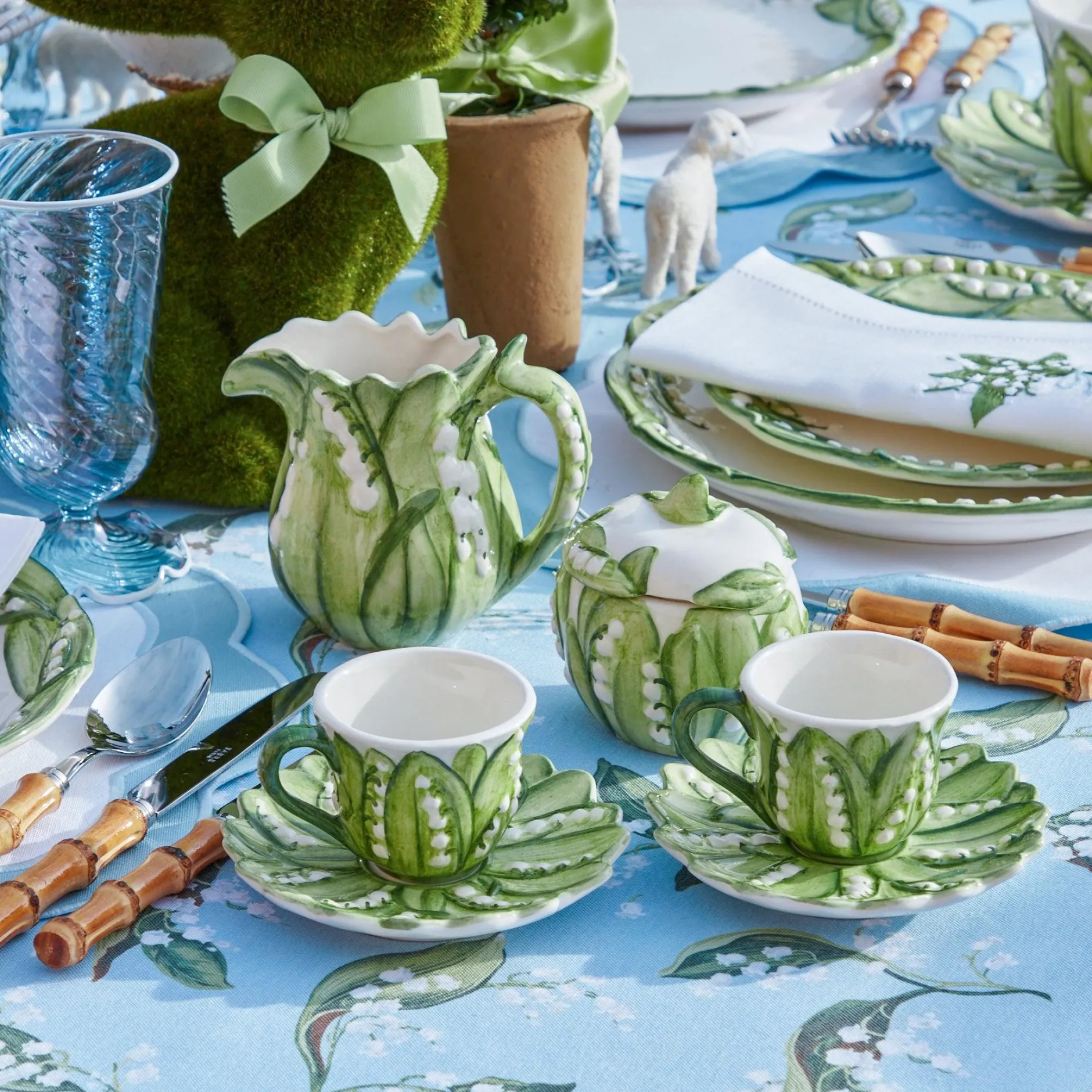 New Mrs. Alice Lily Of The Valley Tea Set