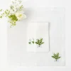 Discount Mrs. Alice Lily Of The Valley White Linen Napkins (Set Of 4)
