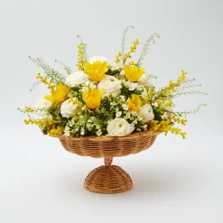 Online Mrs. Alice Luciana Rattan Scalloped Bowl