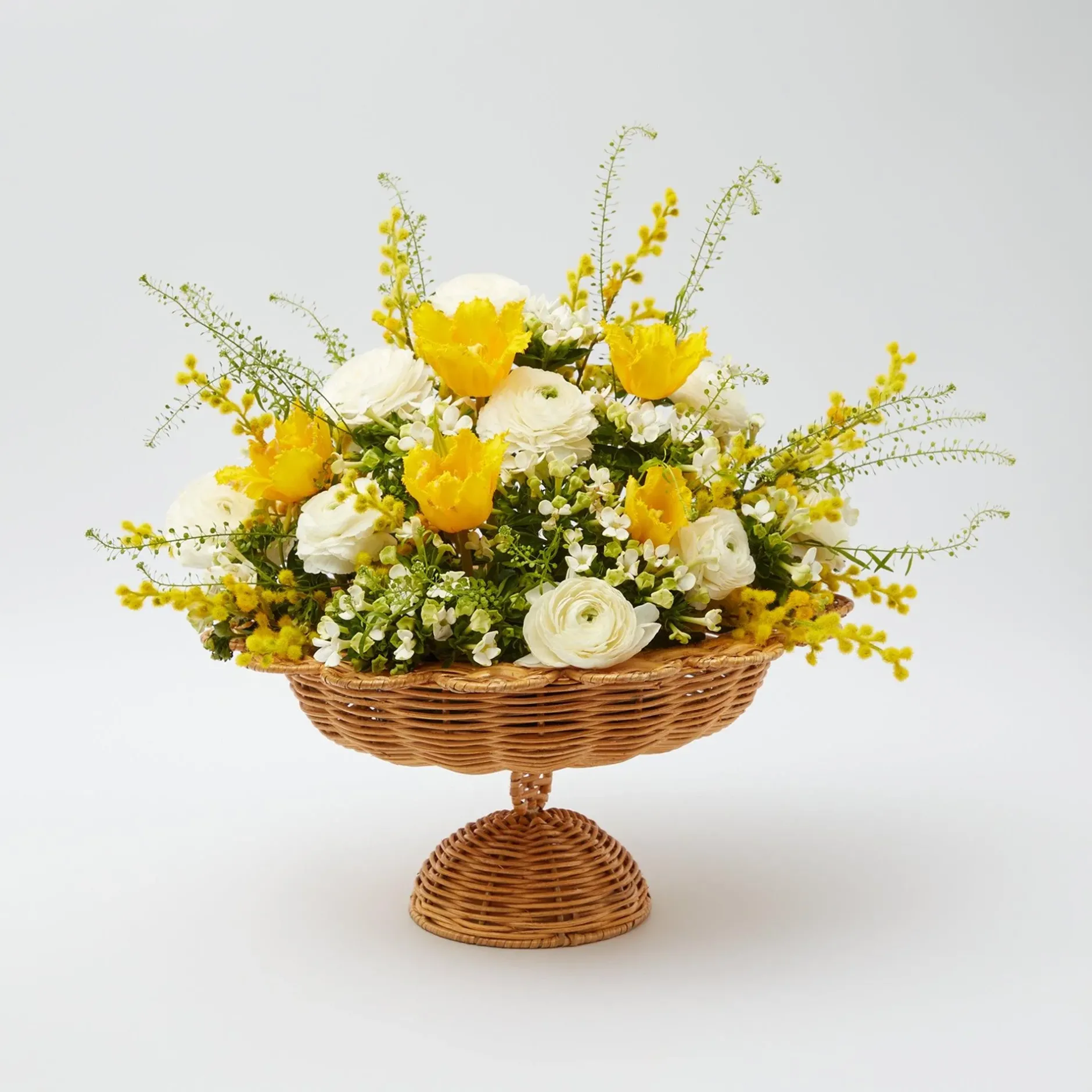 Online Mrs. Alice Luciana Rattan Scalloped Bowl