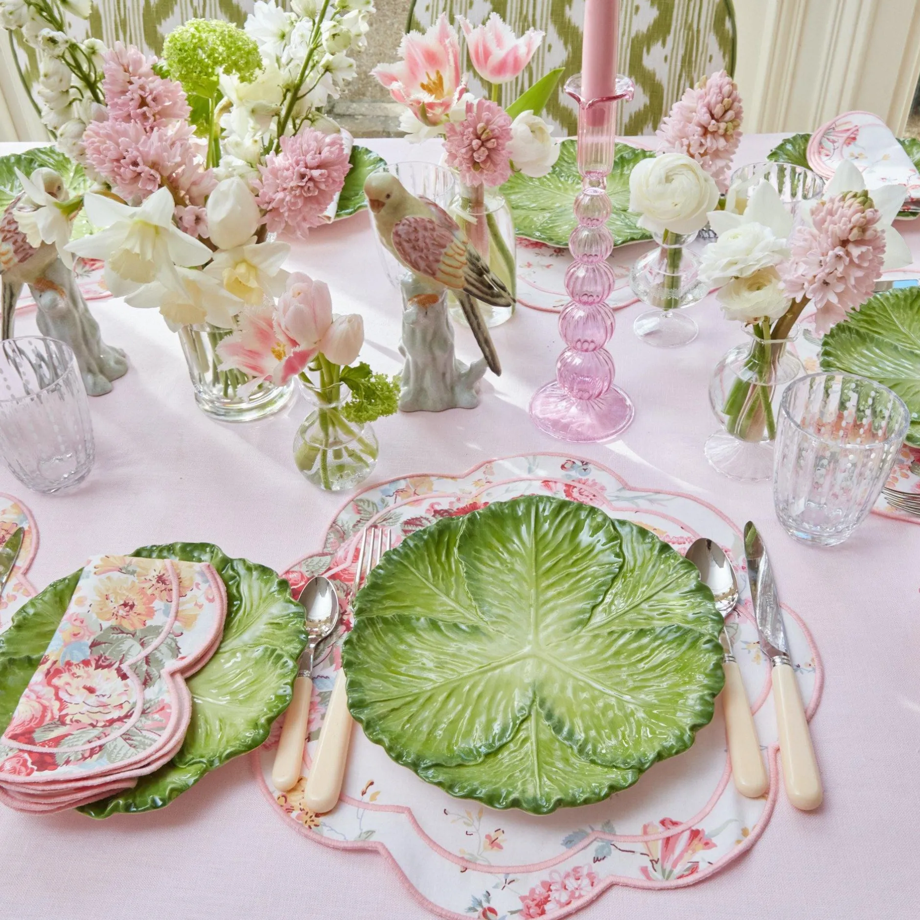 Outlet Mrs. Alice Marguerite Pink Candle Holders (Pair)