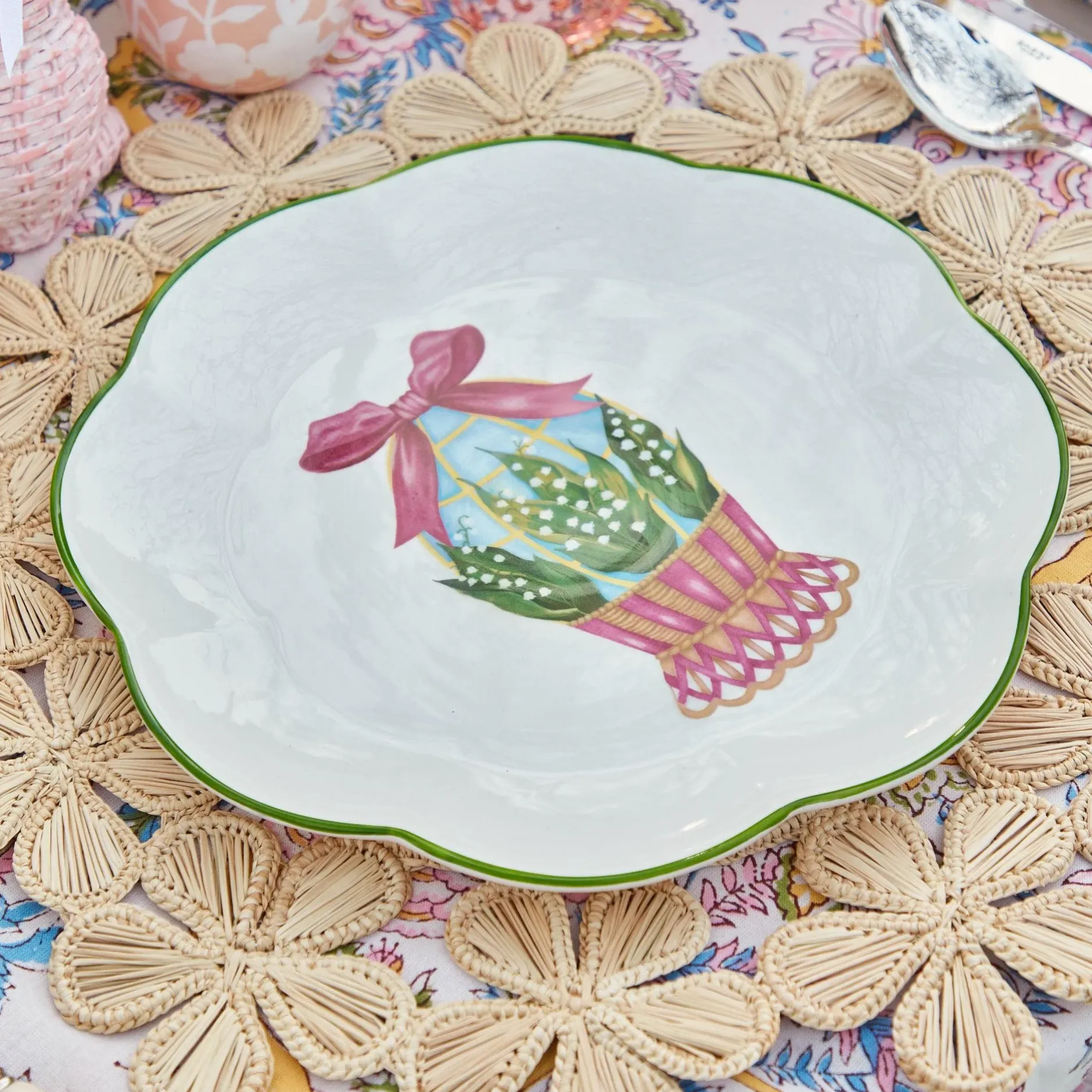 New Mrs. Alice Mia Woven Rattan Placemats (Set Of 4)