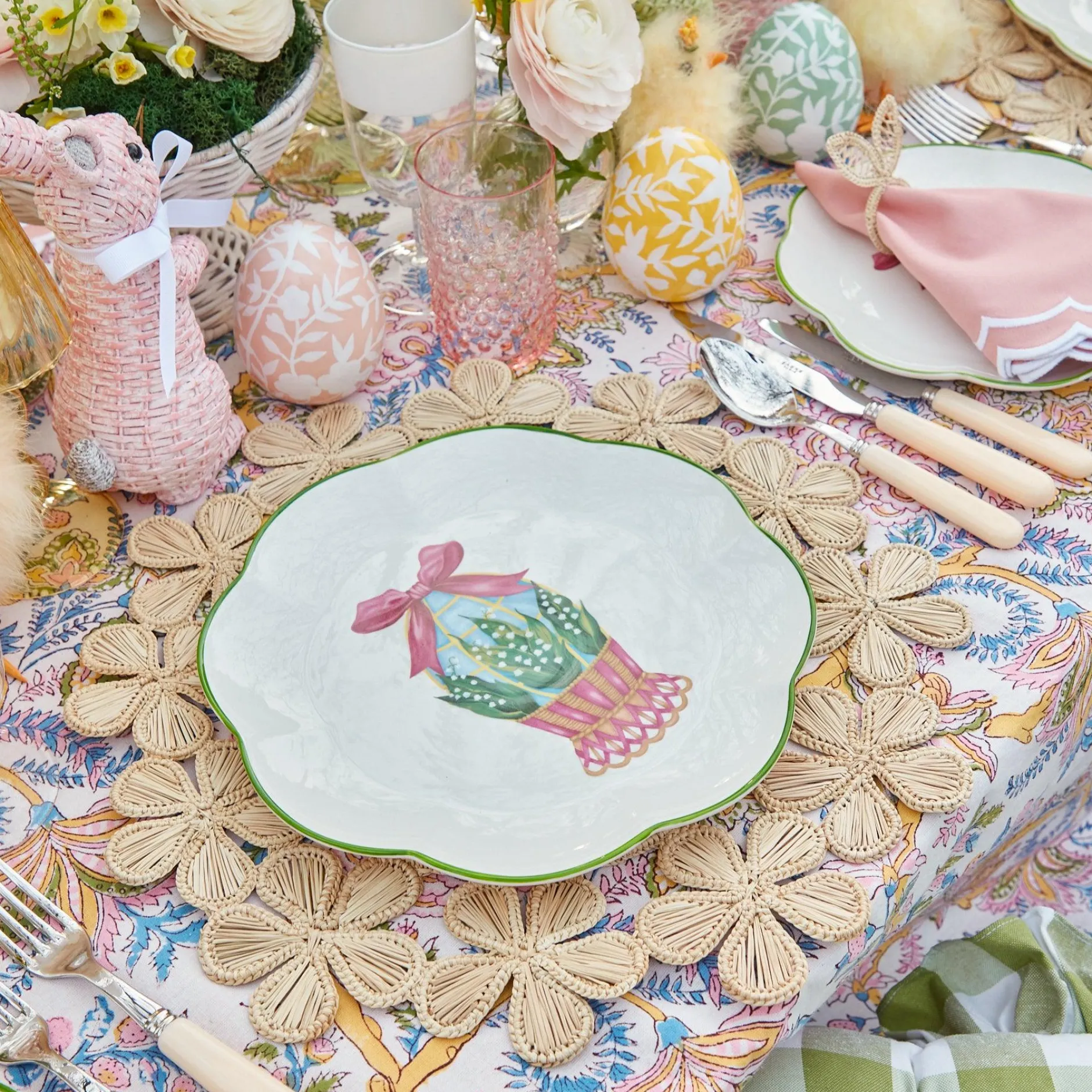 New Mrs. Alice Mia Woven Rattan Placemats (Set Of 4)
