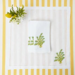 Online Mrs. Alice Mimosa White Linen Napkins (Set Of 4)