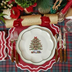 Outlet Mrs. Alice Christmas Tree Starter Plate (Set Of 4)