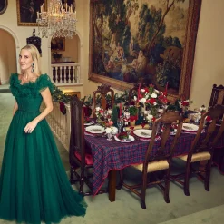 Outlet Mrs. Alice Christmas Tree Dinner Plate (Set Of 4)