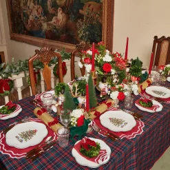 Outlet Mrs. Alice Christmas Tree Dinner Plate (Set Of 4)