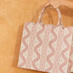 Online Mrs. Alice Tote Bag (Pink Ikat)