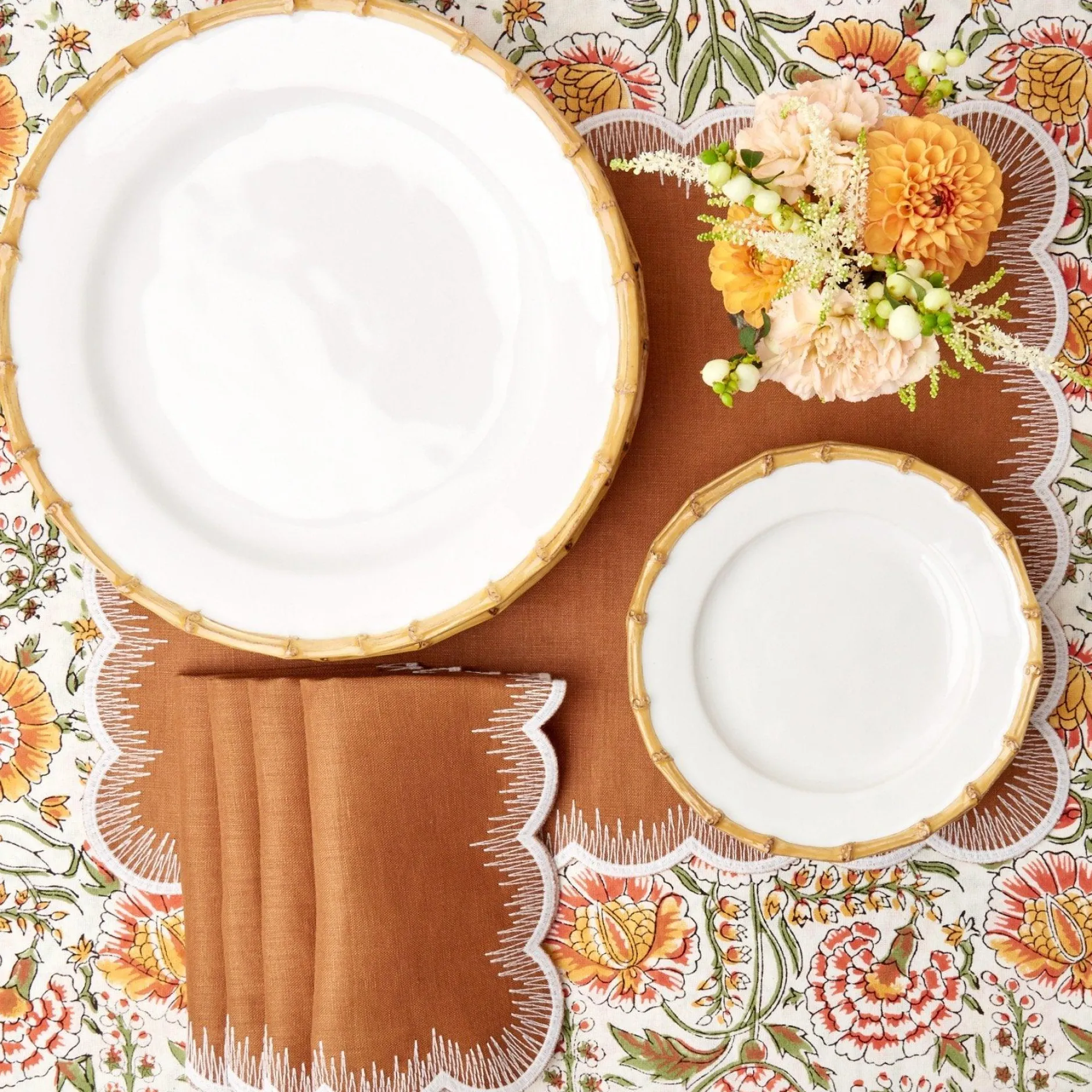 Online Mrs. Alice Nancy Bamboo Dinner Plate (Set Of 4)