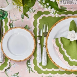 Clearance Mrs. Alice Nancy Bamboo Starter Plate (Set Of 4)
