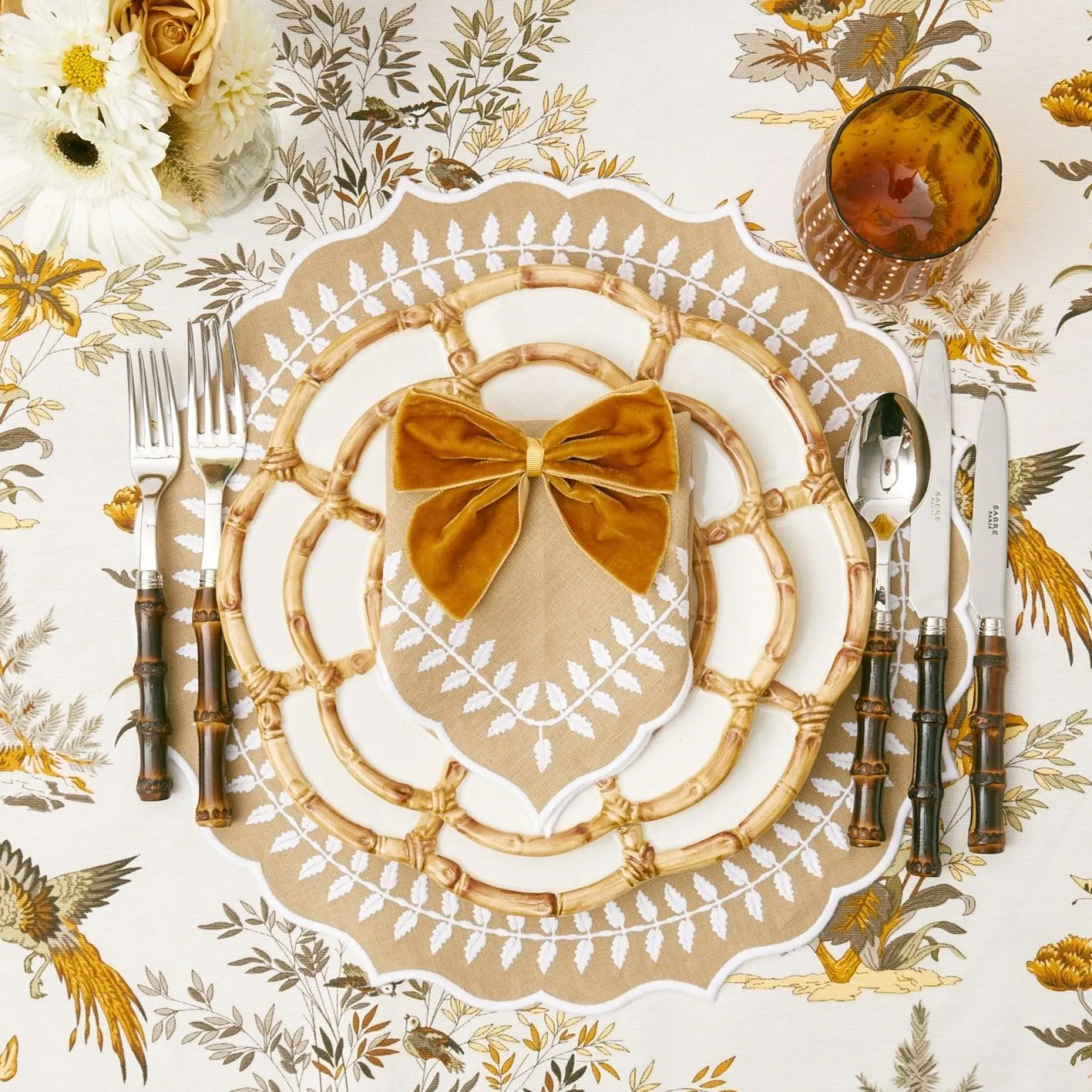Discount Mrs. Alice Natural Laurel Placemats (Set Of 4)