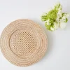 Mrs. Alice Natural Rattan Charger Plates (Set Of 4)