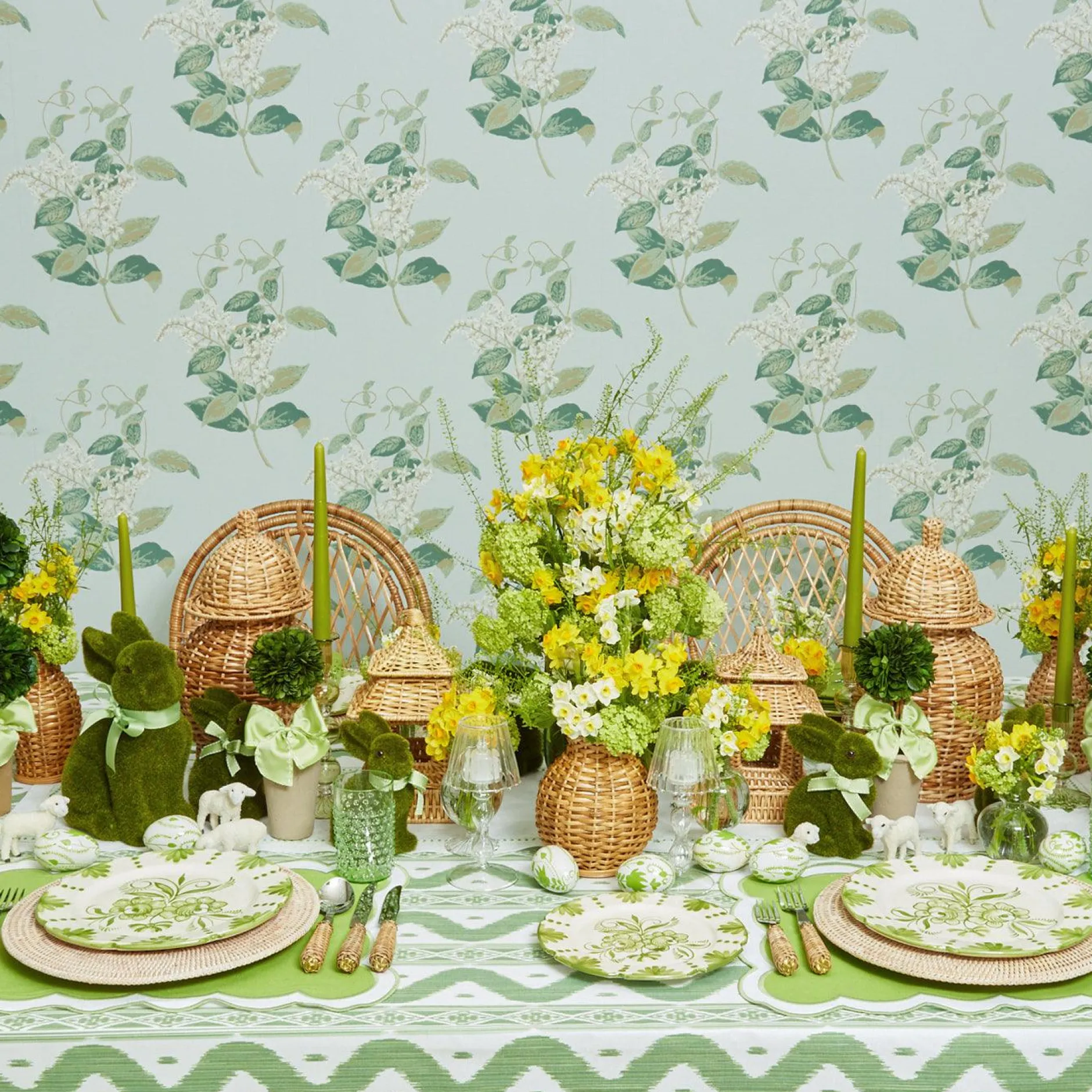 Online Mrs. Alice Natural Rattan Decoration Set