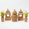 New Mrs. Alice Natural Rattan Decoration Set