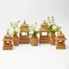 New Mrs. Alice Natural Rattan Pagoda Decoration Set